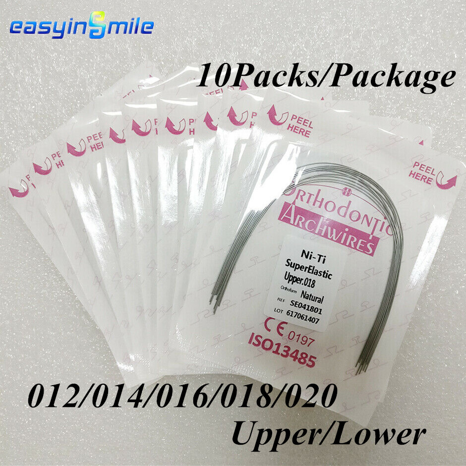 Dental Orthodontic NITI Arch Wires Braces Teeth Wire 12/14/16 10 bag Easyinsmile