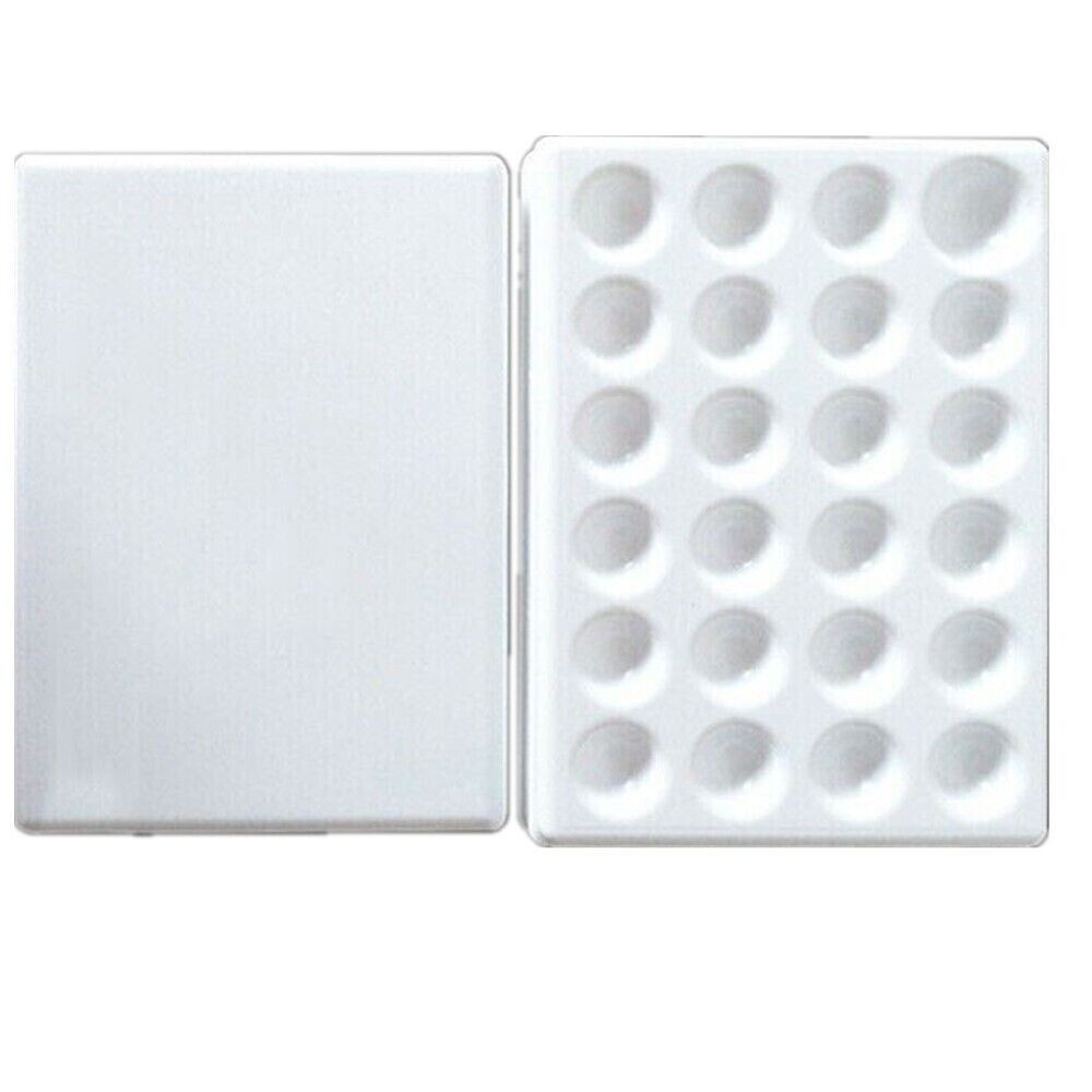 1 Pcs Dental Lab Tool Glaze Mixing Tray 24 pits Palette Porcelain Ceramic Cover