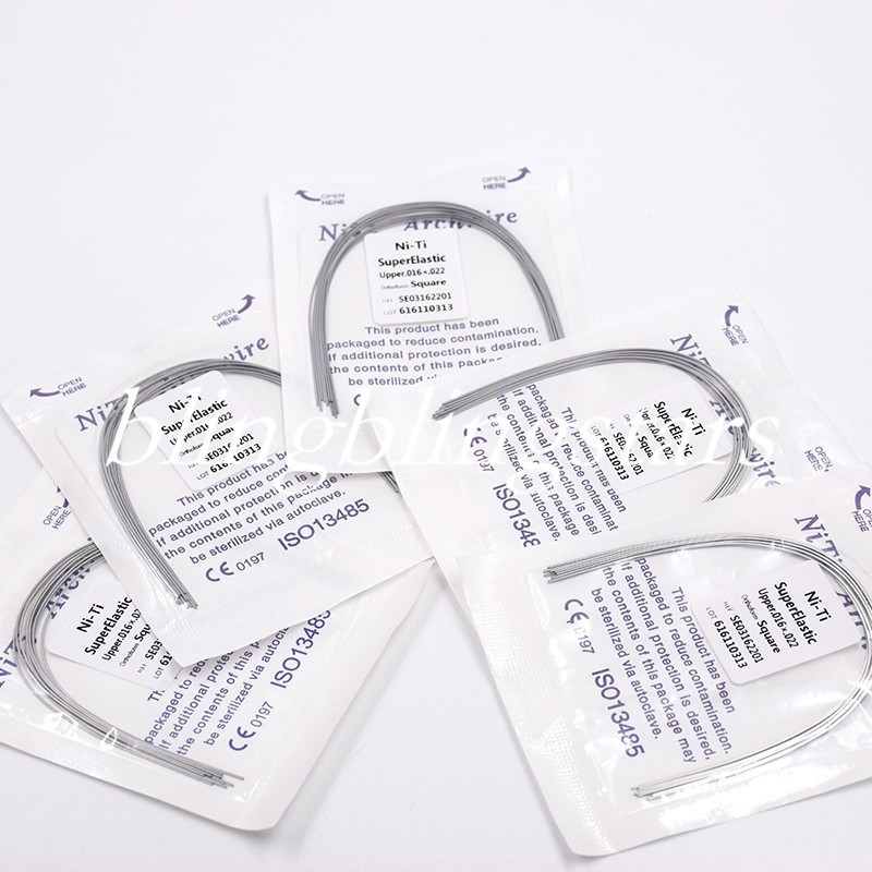 10 Pcs/Pack Orthodontic Dental Super Elastic Rectangular/Round Niti Arch Wire