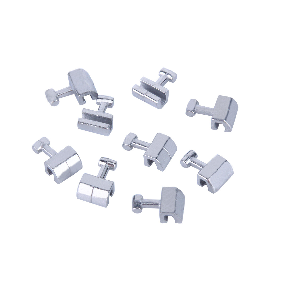 AZDENT Ortho Dental Crimpable Hooks 10pcs/pack Short/Long/Stop/Left/Right/Cross
