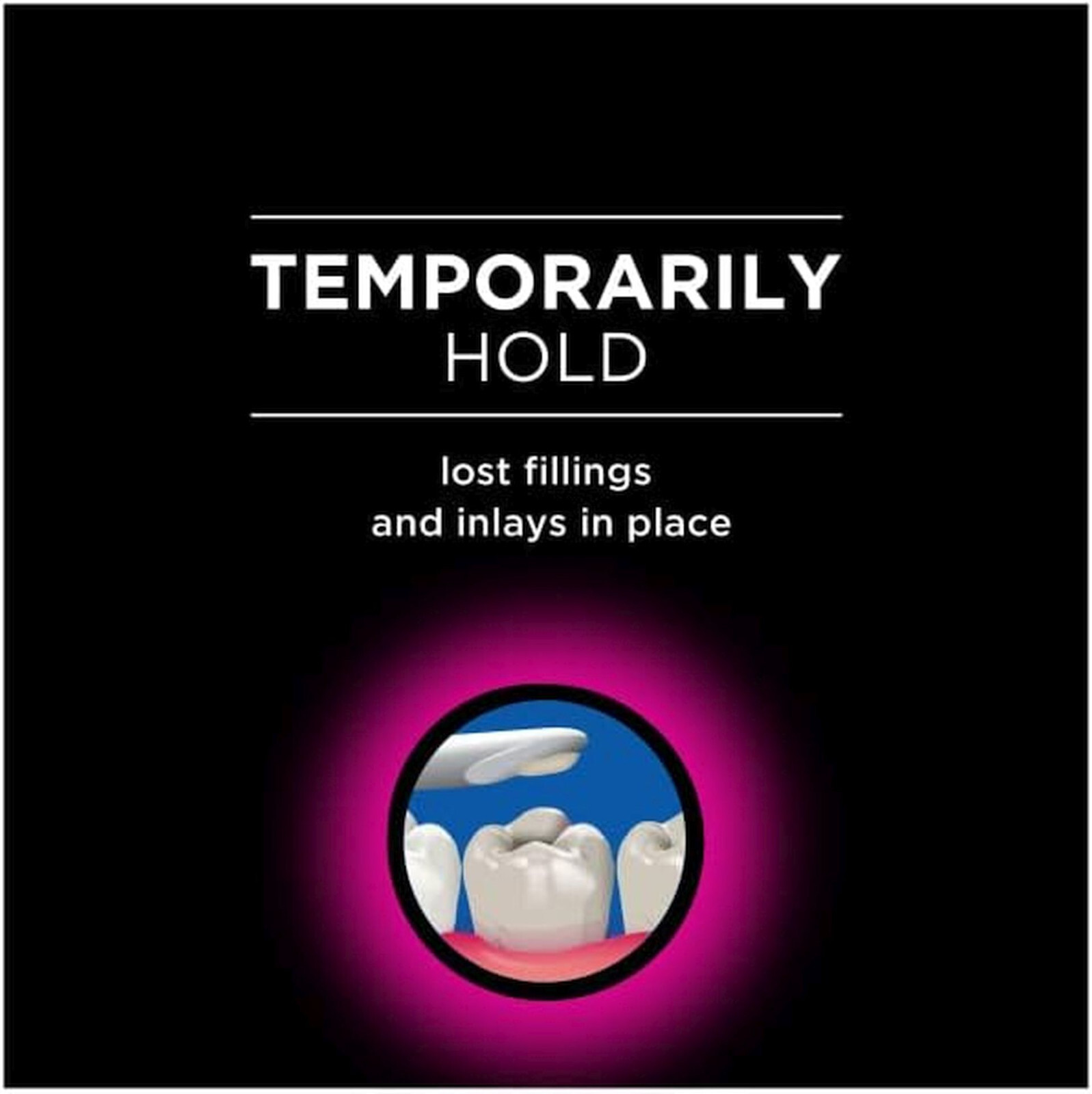 DENTAL REPAIR CEMENT Cavity for filling Crown Loose Cap tooth DenTemp DEN TEMP