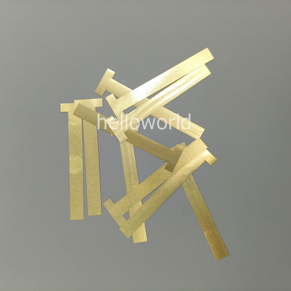 20 Pcs/Pack Dental Matrix T Bands Brass Straight Operatory Restoration 0.05mm