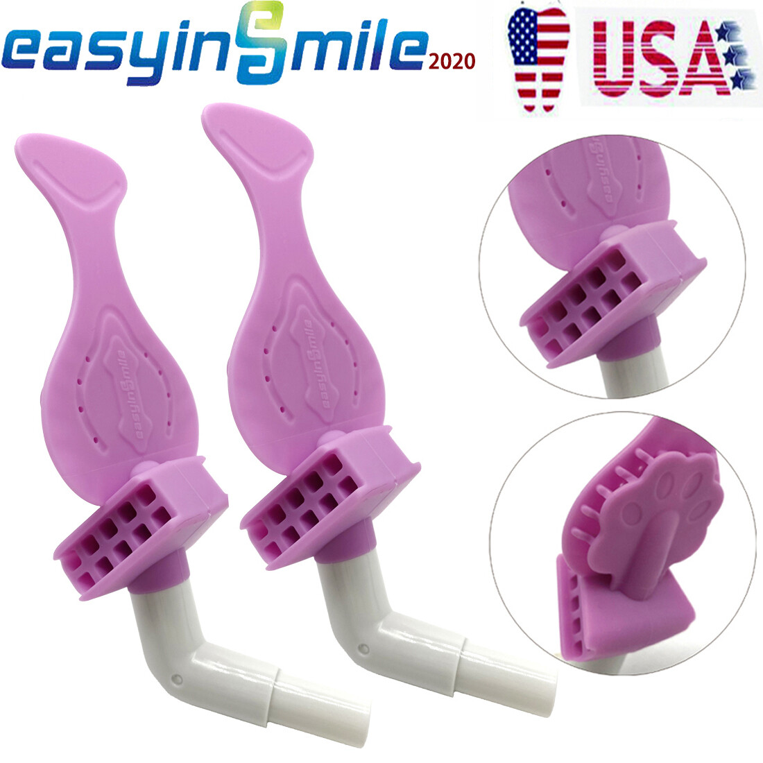 Dental Bite Block Strong Suction Tube Ejector Dryshield Adapater Autoclavable