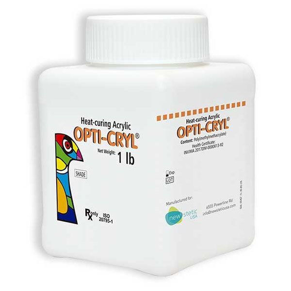 Opti-Cryl Heat-curing Acrylic Resin Powder, 1 Lb. Dental Base