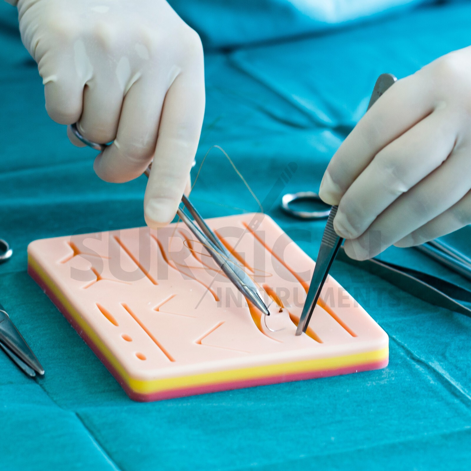 15 Piece Practice Suture Kit Set for Medical and Veterinary Student Training