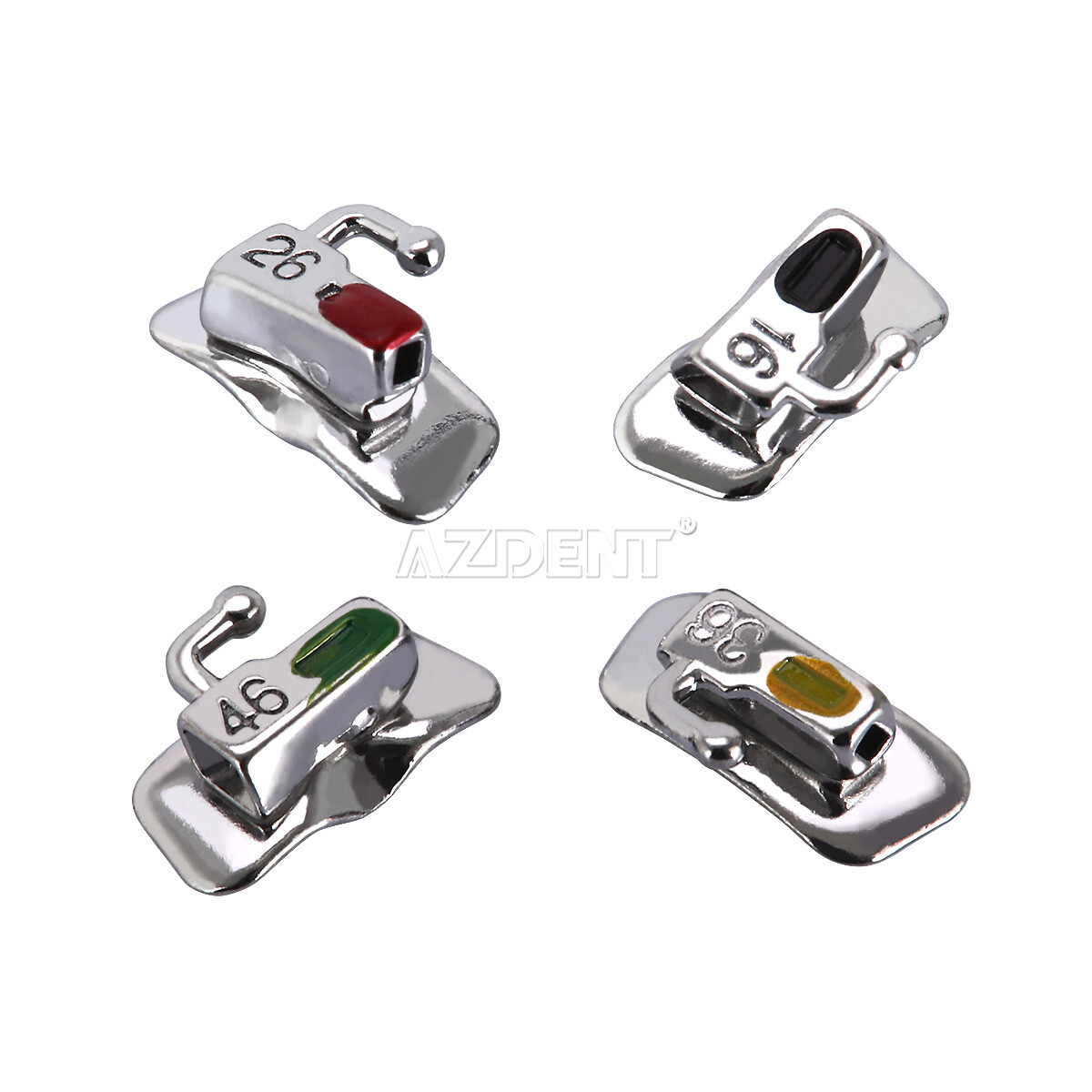 AZDENT Dental Ortho Buccal Tube 1st Molar MBT.022 Marked Bondable Non-Conv USA