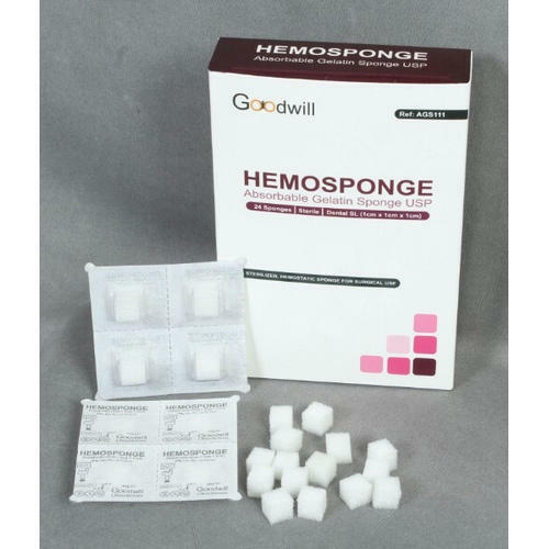 10 Pack of Dental Hemosponge Absorbable Gelatin USP Sterile 32 Sponge 10x10x10mm
