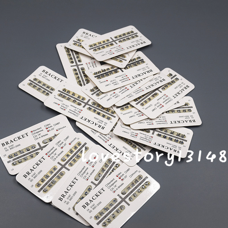 20 Pcs/Pack Dental Orthodontic Edgewise 3 Hook 022″ Slot Metal Brackets Braces