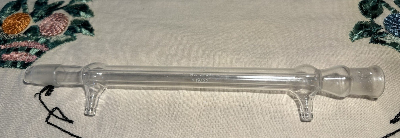 PYREX No. 2705 West Condenser 19/22 Laboratory Glass Distillation Reflux