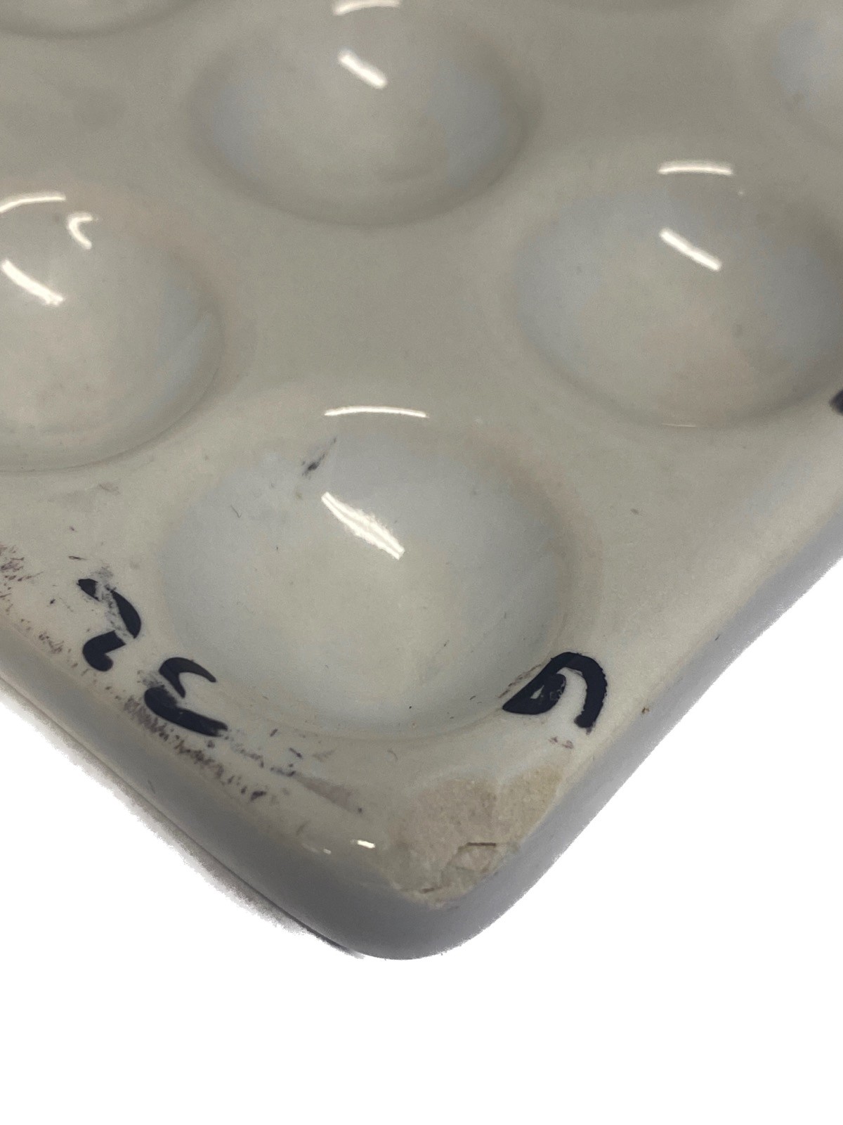 Laboratory Ceramic Porcelain 30-Well Depression Color Reaction Spot Plate 175mmB