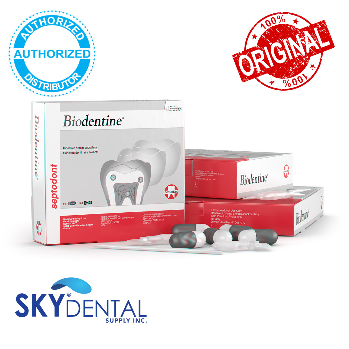 15-5 capsules Biodentine Bioactive Dentin Sub Septodont 01C0605 01C0600
