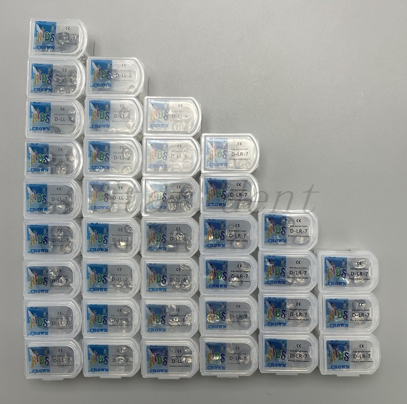 Dental Kids Primary Molar Crowns Stainless Steel Pediatric crown 48 Sizes USA