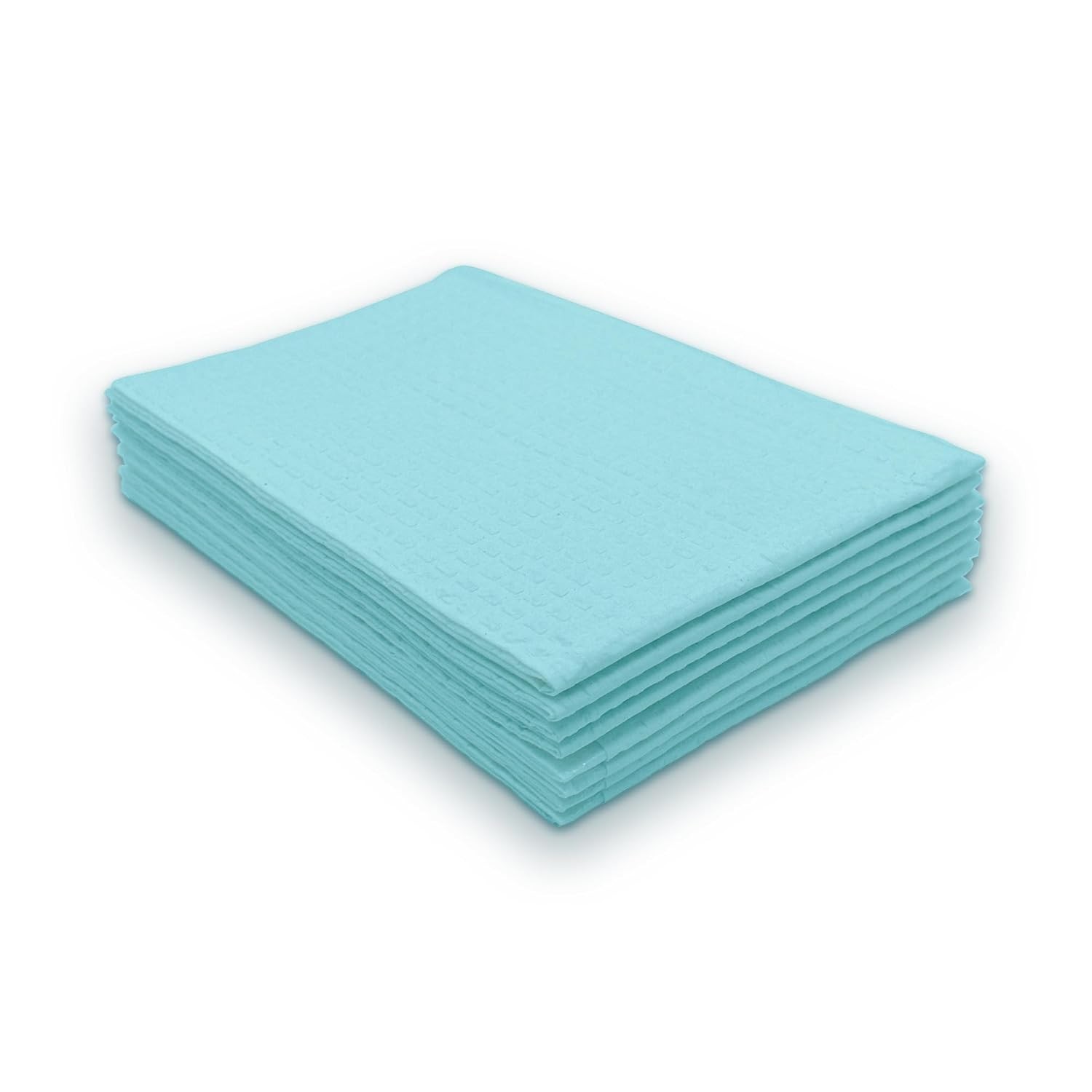 Hygienic Disposable Dental Bibs by Choice – Blue, 3-Layer, 125 Count, USA Made