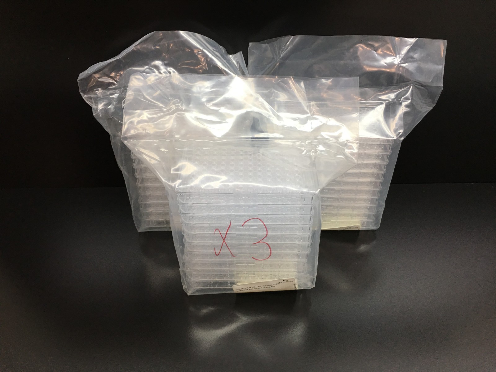 Greiner Bio-One REF 675001 Microplate 96 Well PS Half Area Clear Lot 3 PKS