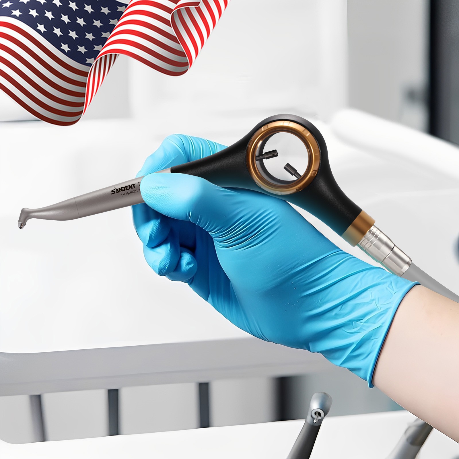 Woodpecker Style Dental Air Polisher AP-H Supragingival Polishing Handpiece