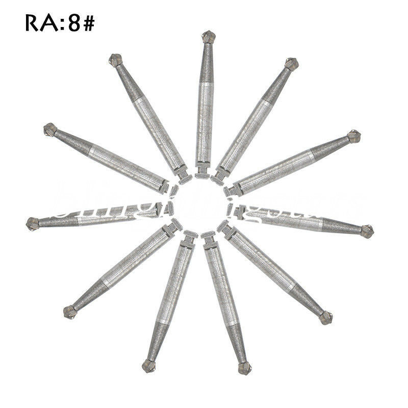 5 Pcs/Box Dental Carbide Bur Round for Slow Speed Latch Type RA#1-#8 Burs Angle