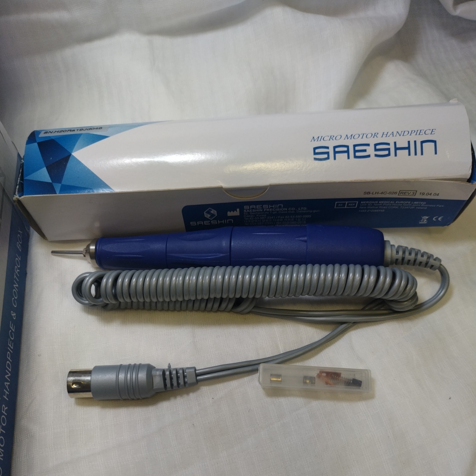 Saeshin Lab Micromotor Brush Motor Strong 210/105L (35,000 Rpm) Made in Korea