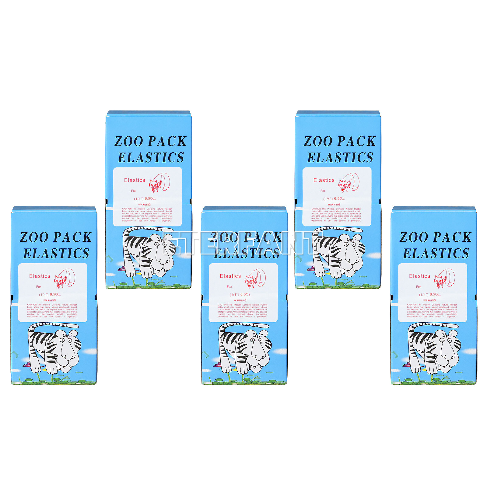 10XETERFANT Dental Ortho Rubber Bands Elastic Latex Braces 6.5oz 1/4 5000pcs/box