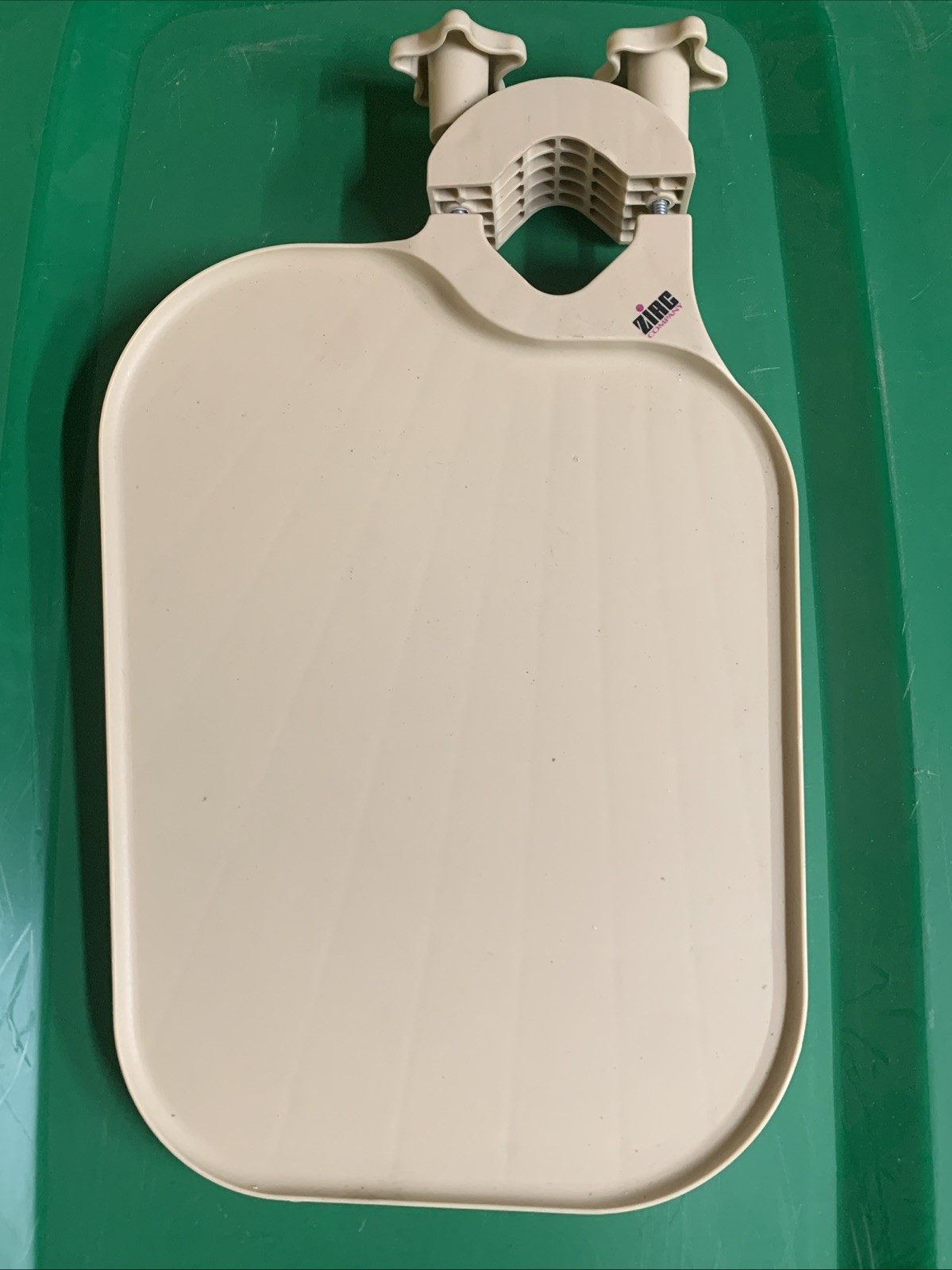 Zirc Pole Mounted Dental Assistant Tray Beige Chairside Holder Bracket Table Org