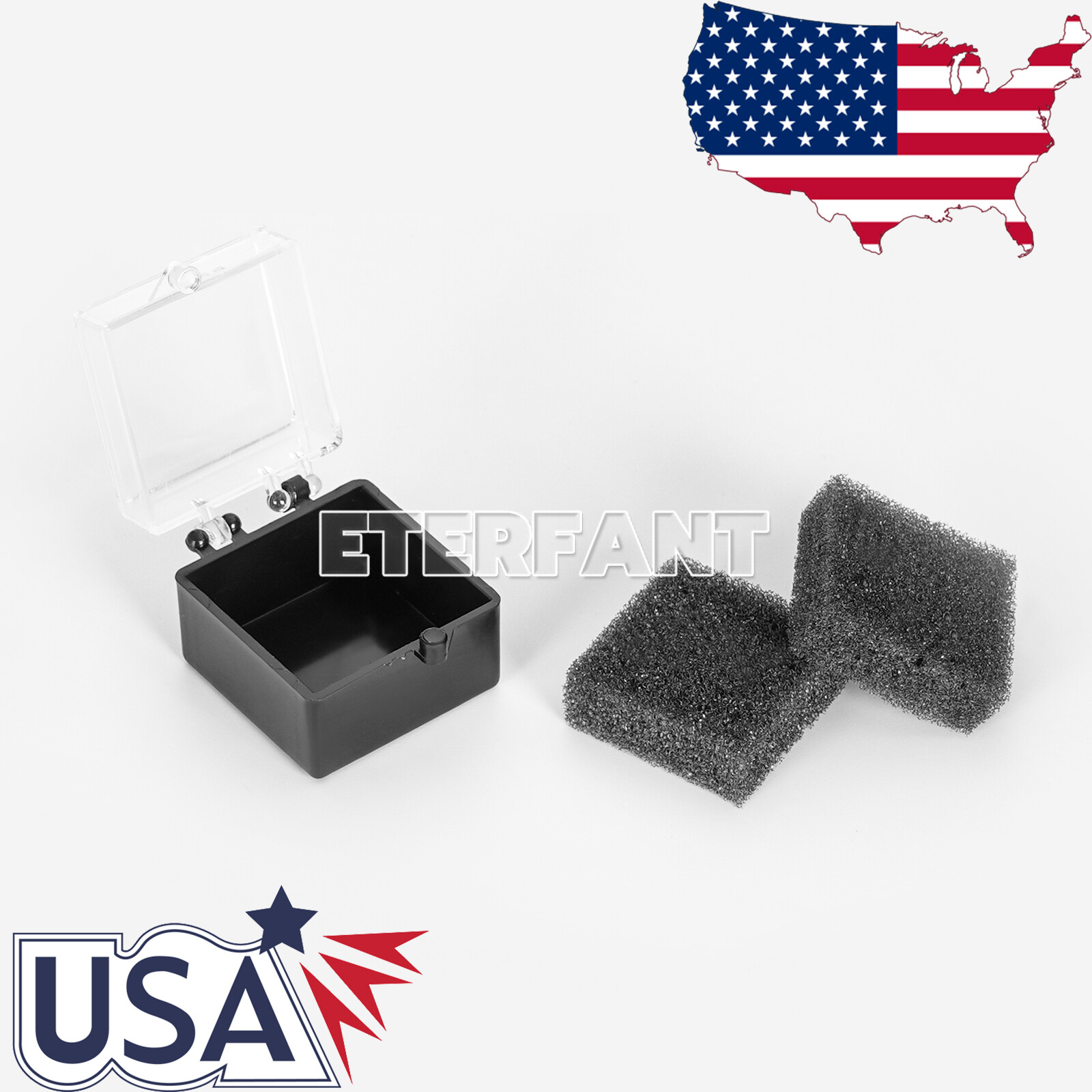 1000XDental Lab Crown/Veneer/Bridge Boxes – 1″ – Clear Top with Sponge Fillers