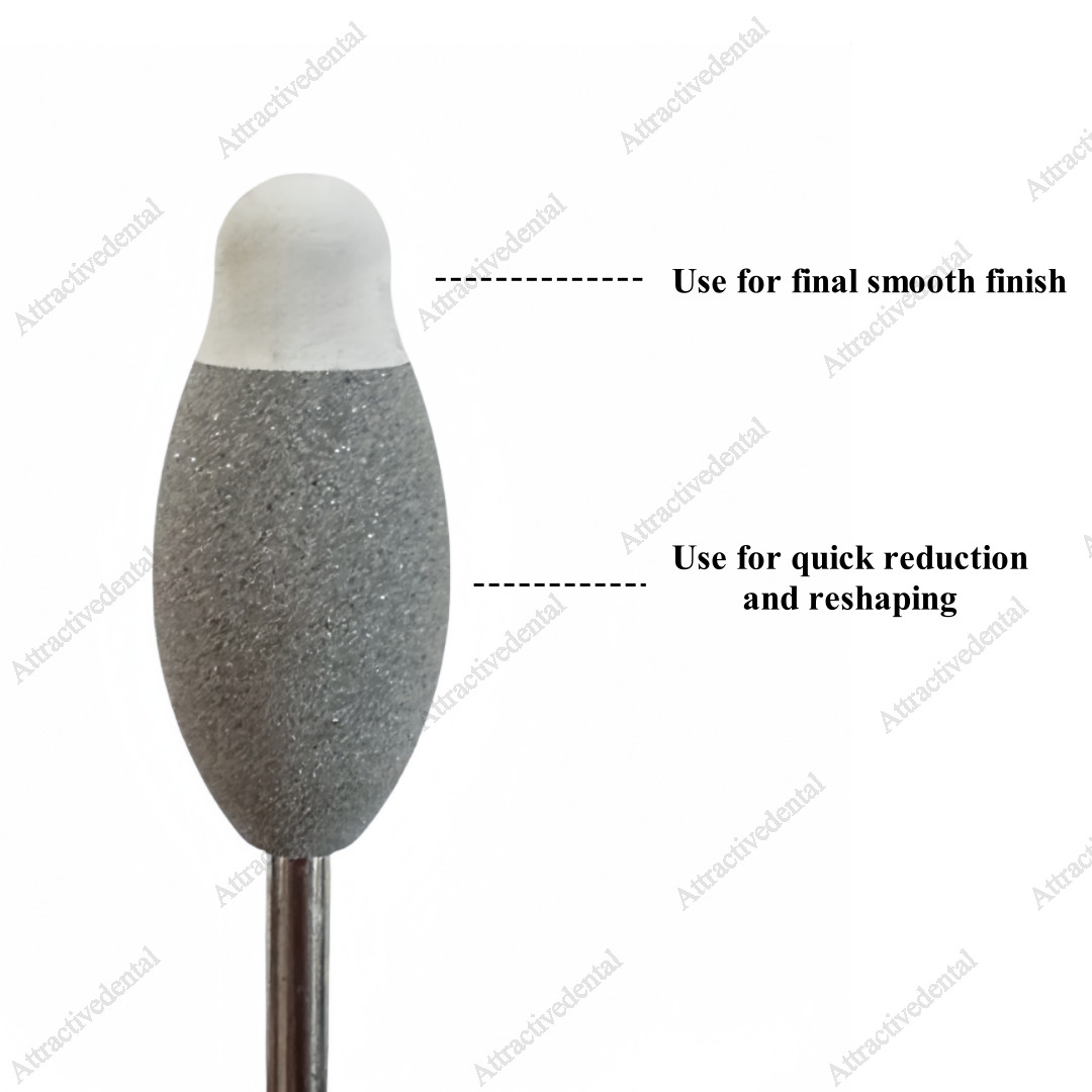 Dental Zirconia Contouring Kit Pre-sintered Zirconia Shaping Burs Polisher Tool