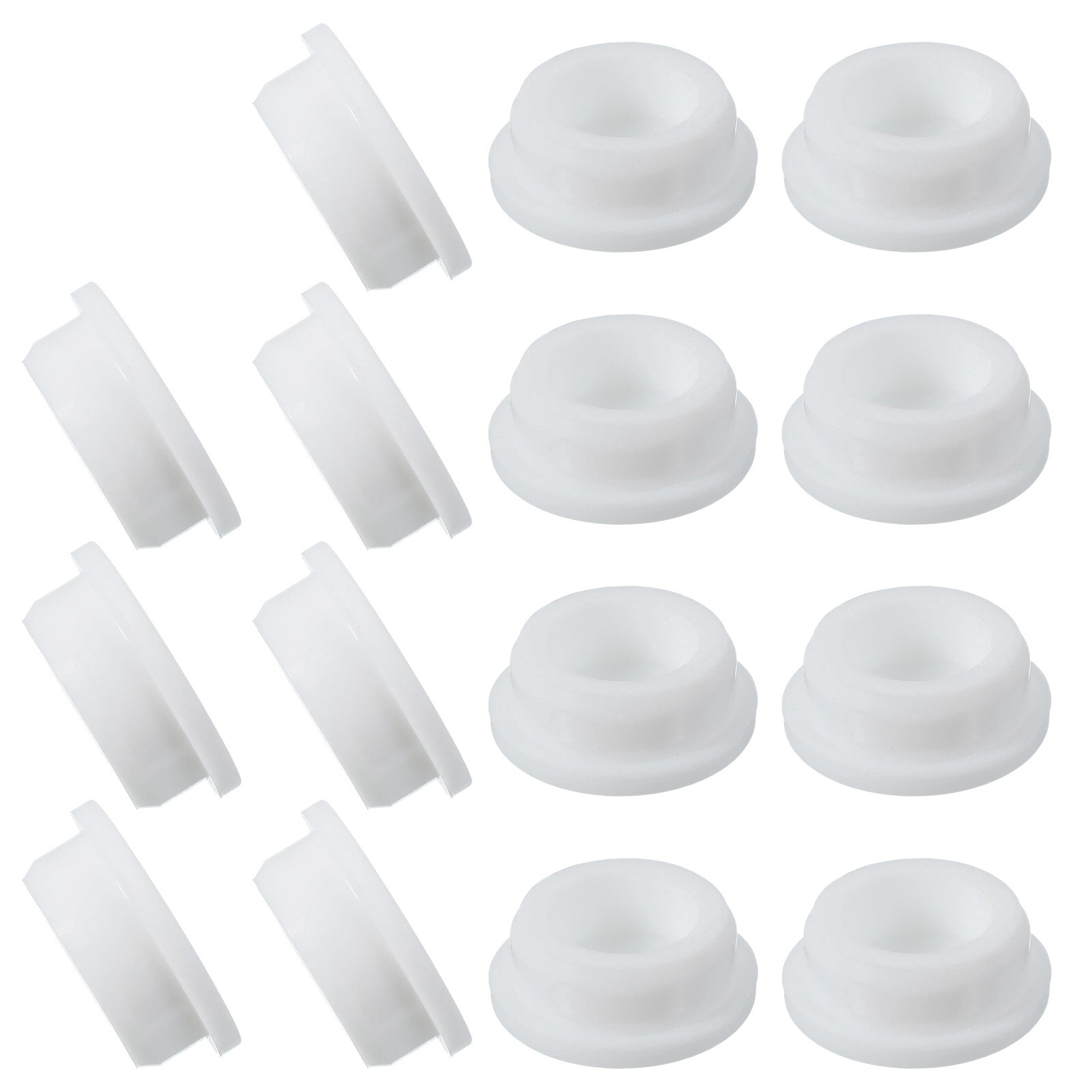 15 Pcs t Shaped Silicone Stopper, Dia 28 Mm/1.1″ Rubber Plugs, White