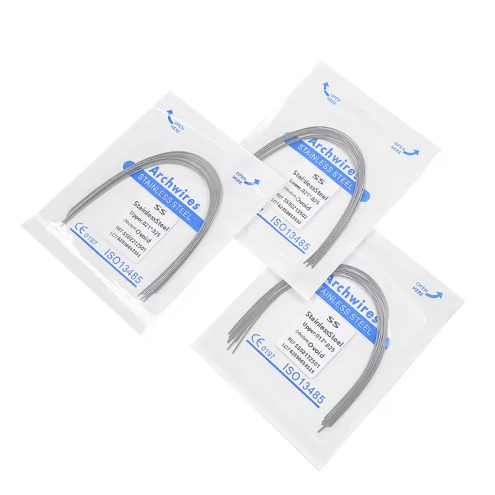 Dental Orthodontic Stainless Steel Wire Rectangular Arch Wires Ovoid 10pcs/pack