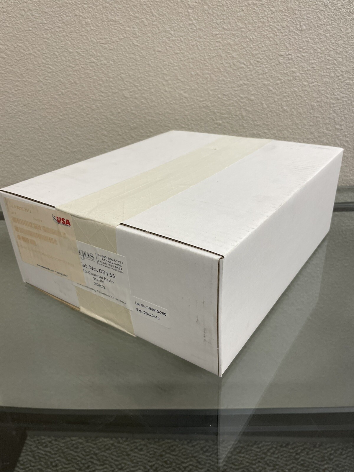 Argos Technology 12-Channel Pipette Basin, Qty- 20/CS