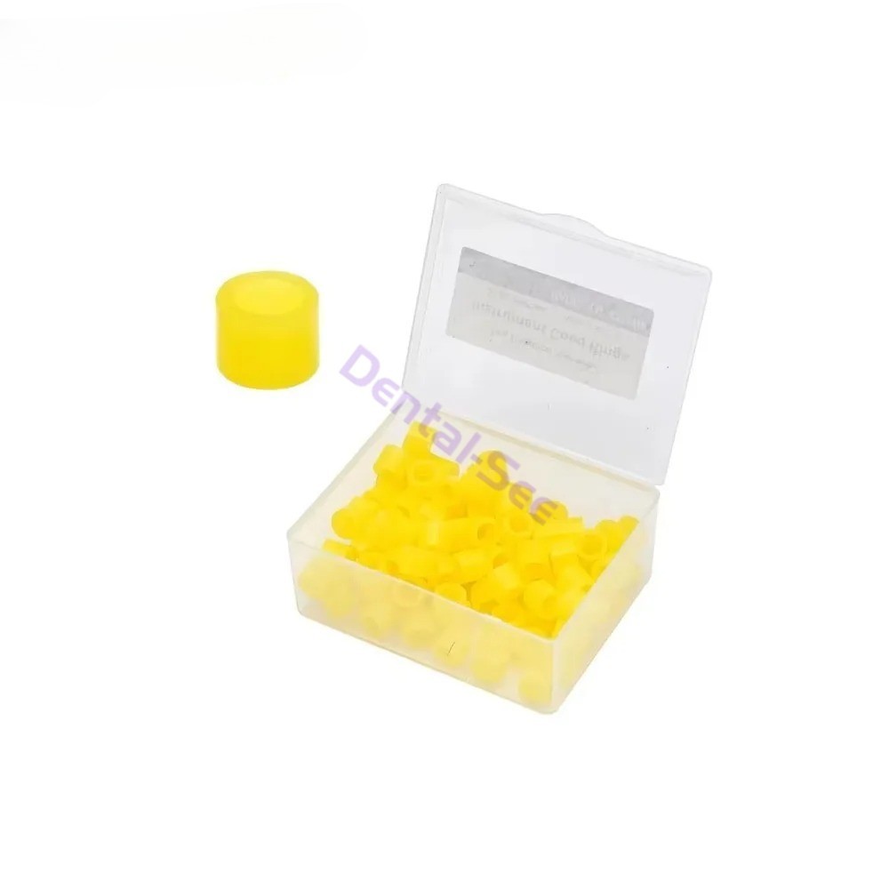 100Pcs/Box Dental / Hygienist Instrument Silicone Color Code Rings Autoclavable