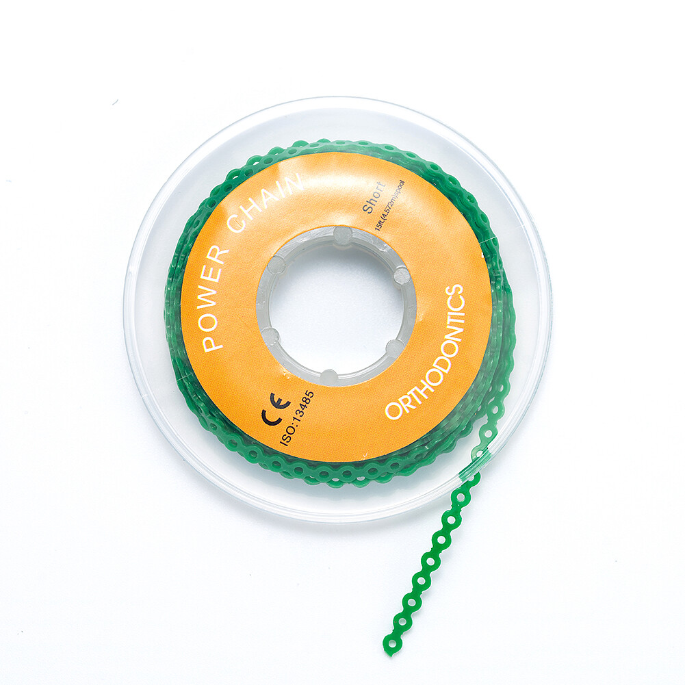 Dental Orthodontic Power Chain Elastic Rubber Bands For Braces Long/Short /Close