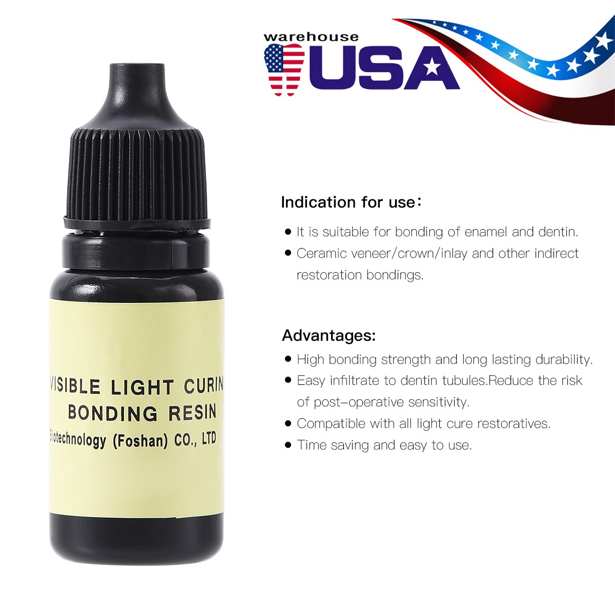 Dental Light Cure One Step Dentin Enamel Resin Bonding Adhesive Bonding Agent