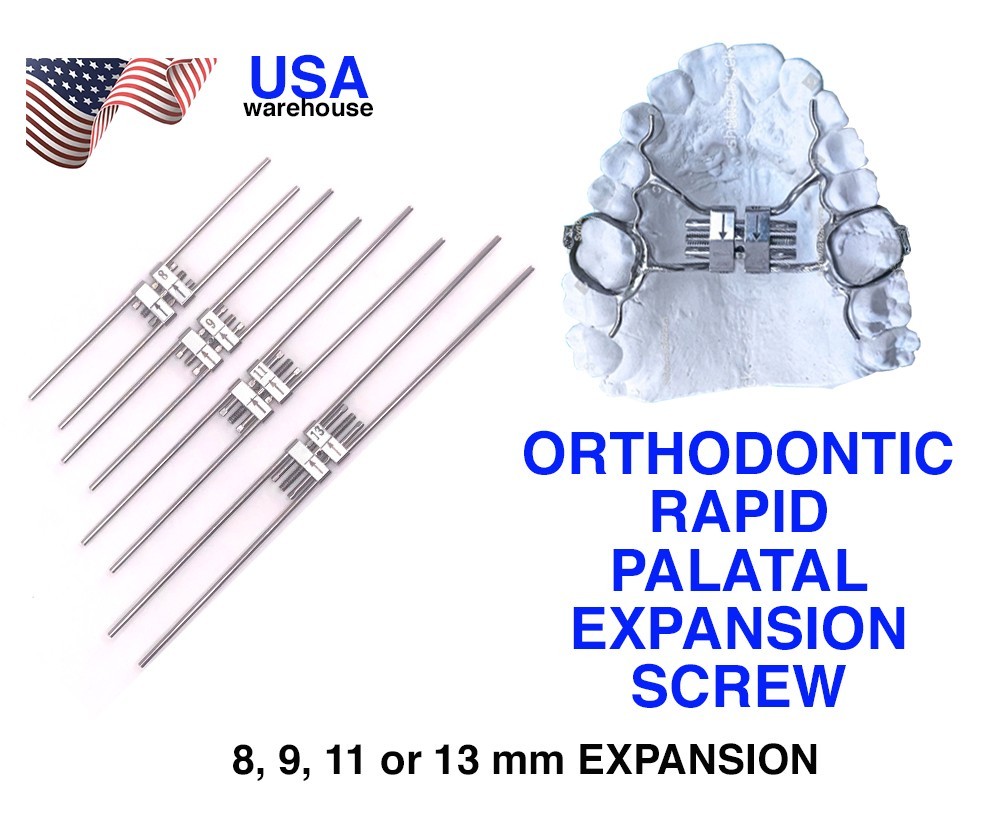 Dental Orthodontic Rapid Maxillary Expansion Screw Palatal Split Hyrax Expander