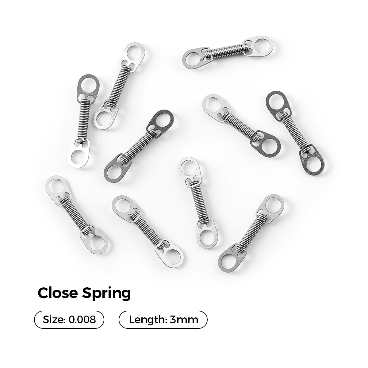 AZDENT Dental Orthodontic NITI Closed Coil Spring for Bracket Brace 10pcs/bag