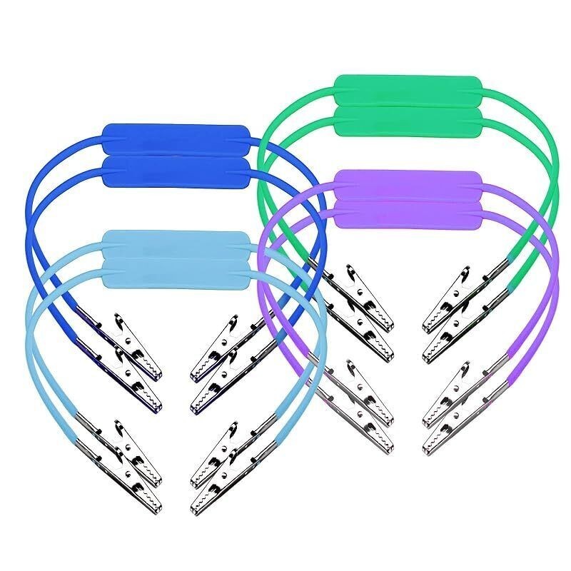 Dental Bib Clips Flexible Autoclavable Patient Napkin Holder Clip Silicone/Metal