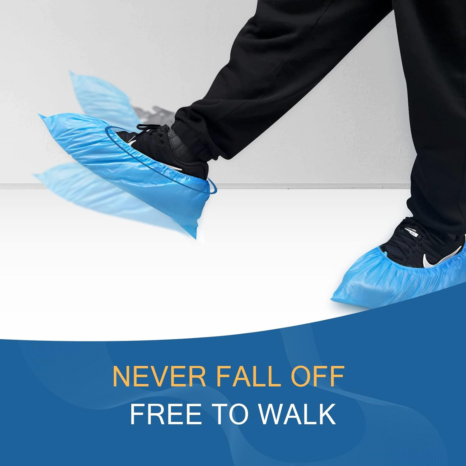 Shoe Covers Disposable Non-Slip for Indoors -100 Pieces (50 Pairs) Waterproof Pr