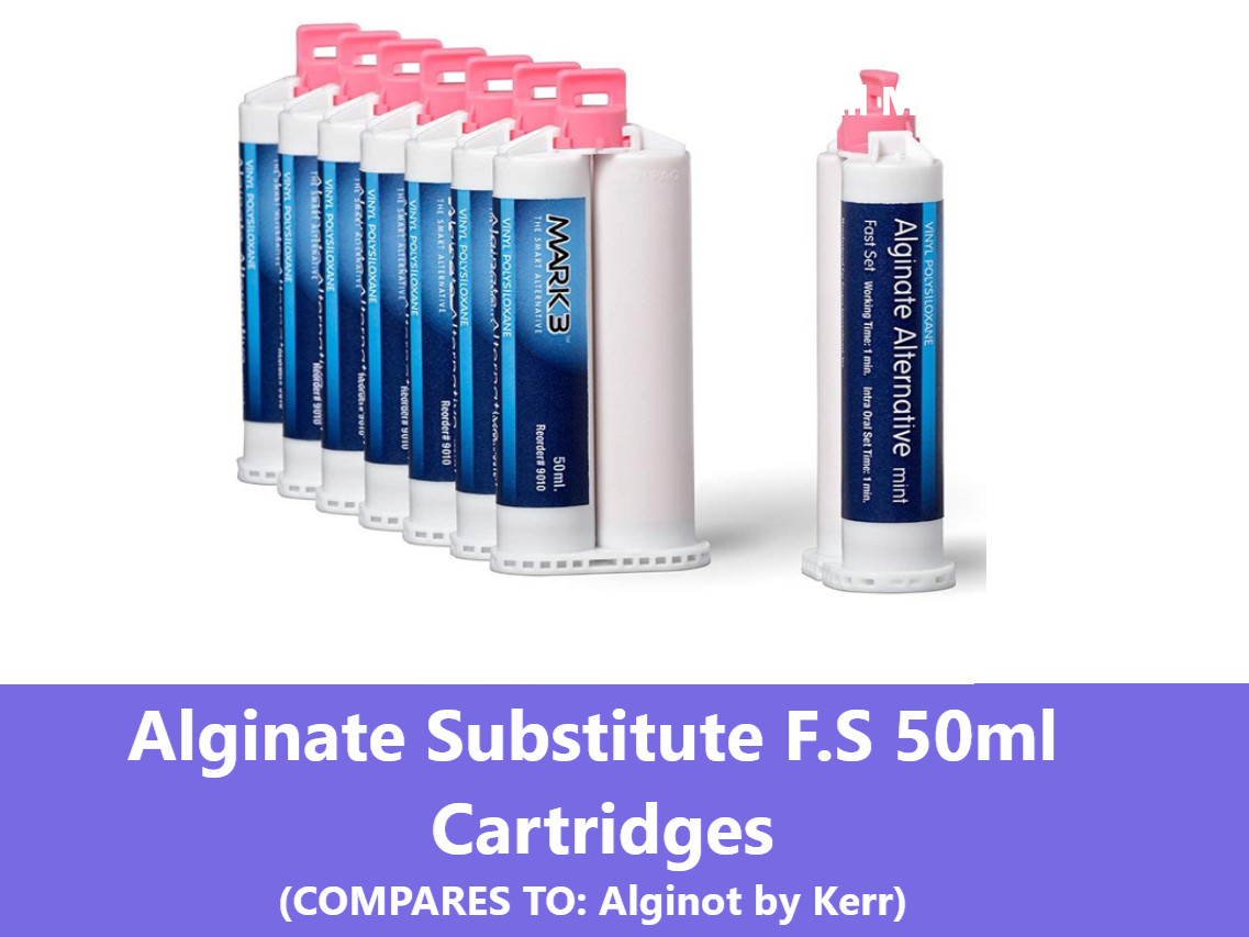 Alginate Substitute Alternative Upto 8 x 50mL Cartridges, Fast Set – Regular USA