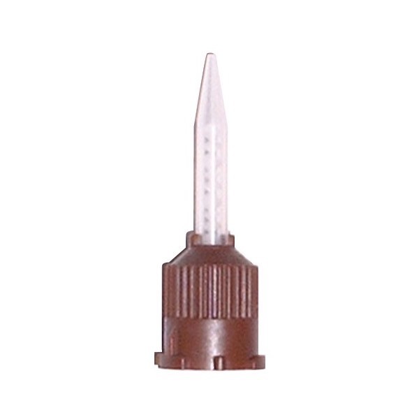 Dental Brown Short Temporary Cement HP Mixing Tips Impression (100/Pack)