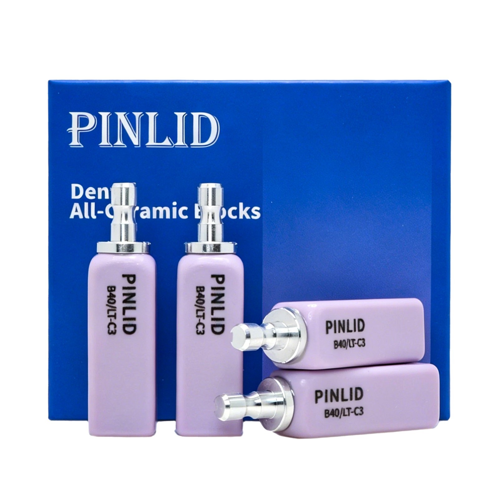 Dental Exam Glass Ceramic Lithium Dislicate Block Cerec CAD CAM B40 Blocks 4pcs