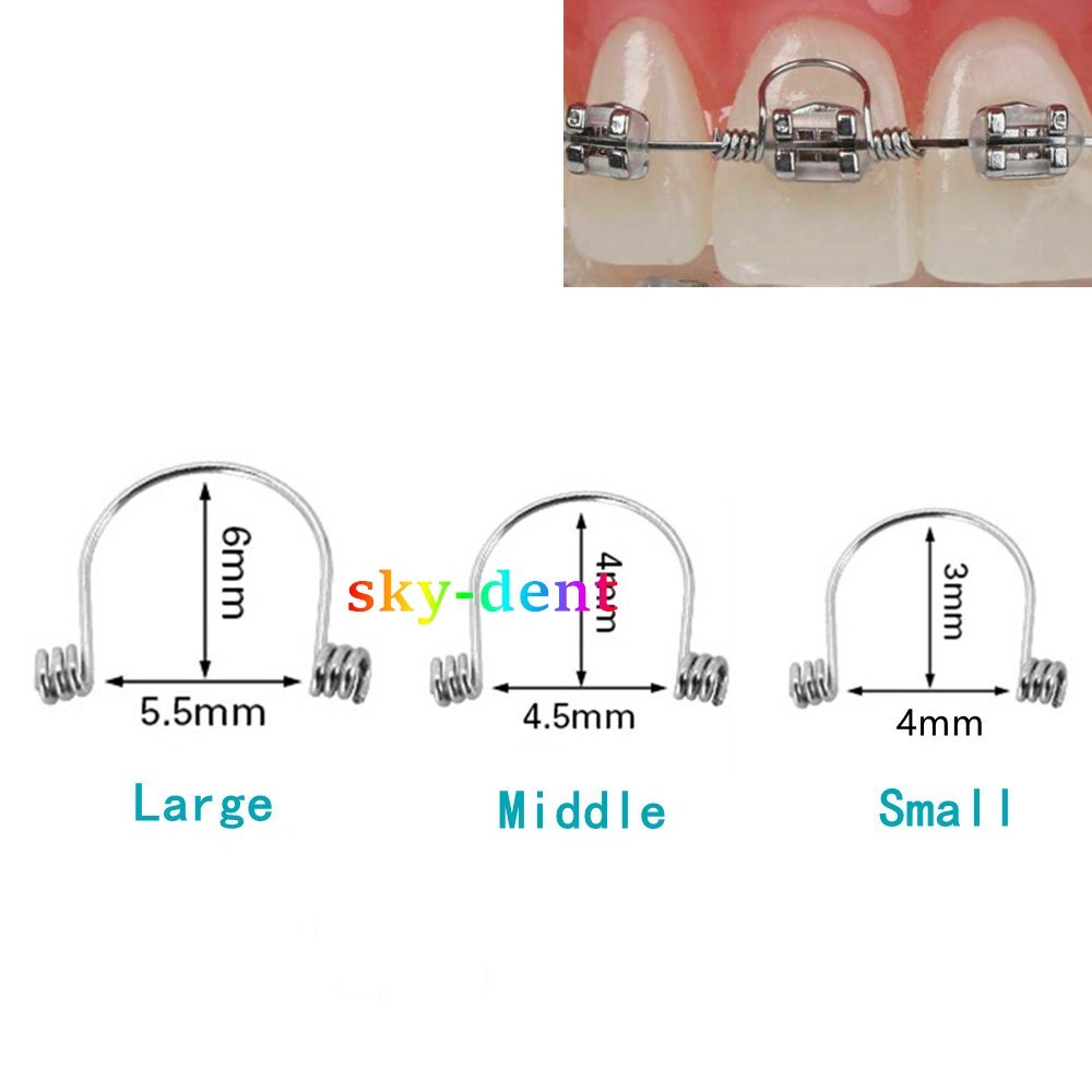 10/100 Pcs Dental Ortho Torquing Torque Rectangular Spring Anterior Teeth Wires