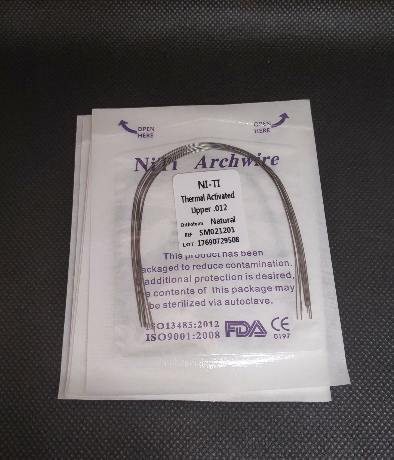 10 Packs Dental Orthodontic Thermal Activated Niti Round Arch Wires Natural Form
