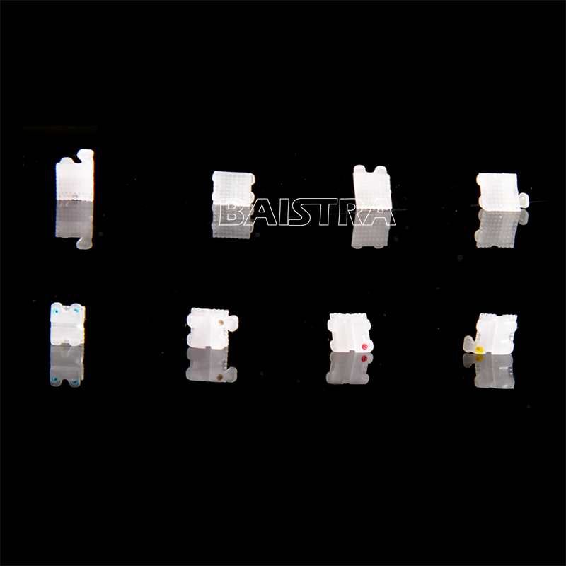 Dental Orthodontic Ceramic Bracket Braces 5*5 Roth .022 3-4-5 Hooks AZDENT SALE