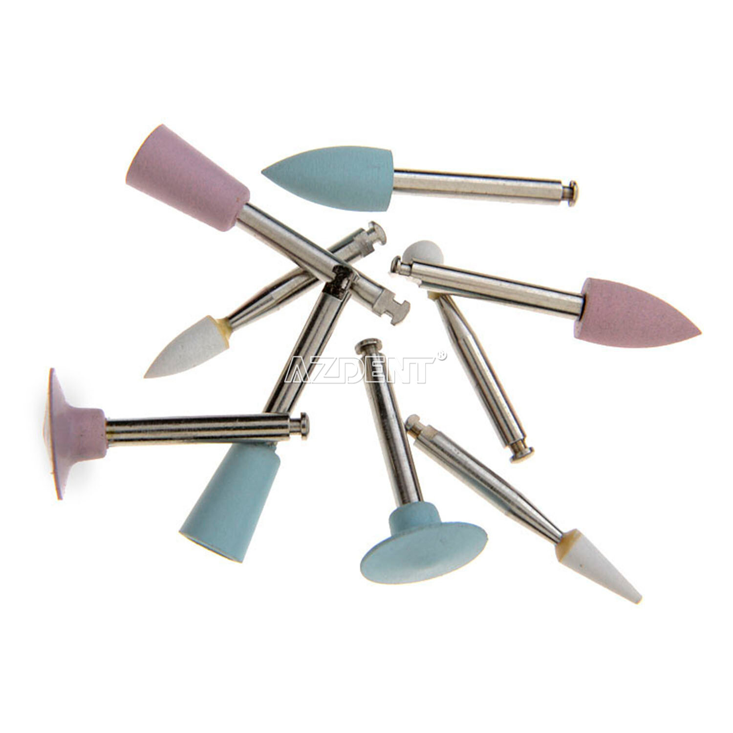 Dental Composite Polishing Kit Rubber Polisher Resin Base For Handpiece AZDENT