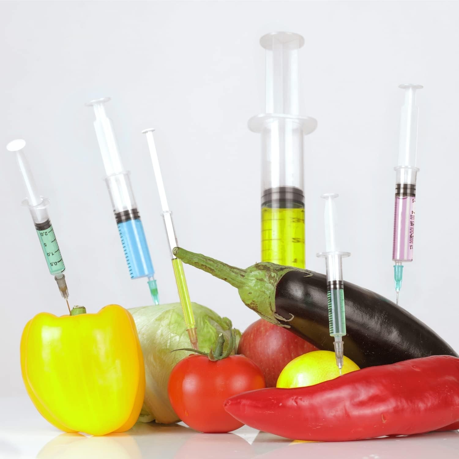15 Jeringas de 10 ml, calibre 18,tapas de almacenamiento de aguja puntiaguda