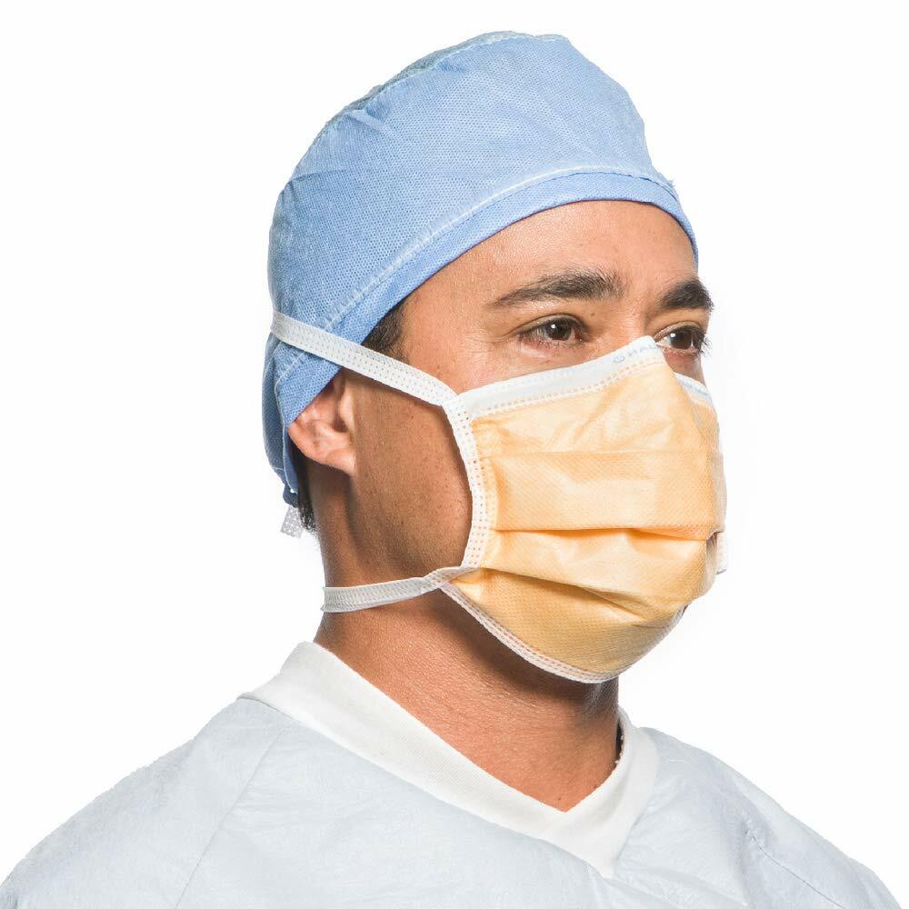 *50-Pieces* Halyard FluidShield ASTM Level 3 Fog-Free Surgical Face Mask 28820