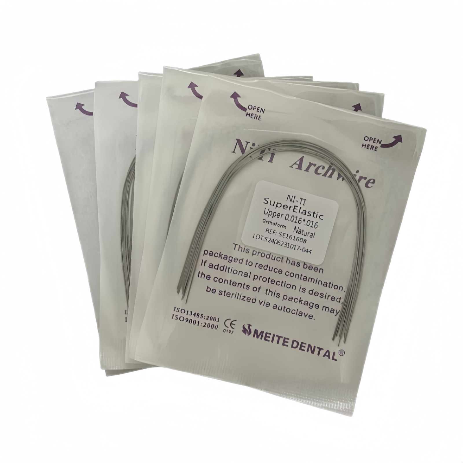 100PCS Dental Orthodontic Niti Arch Wire Natural Form Arches Round Rectangular