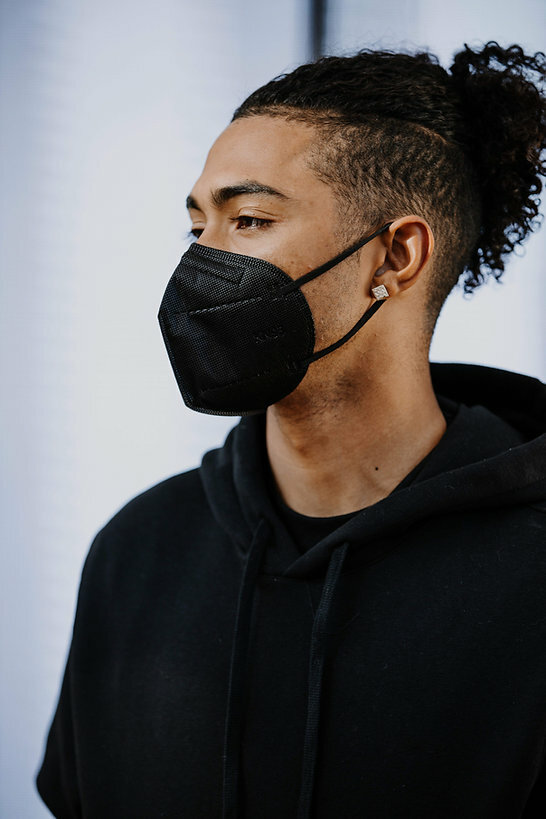 10Pcs KN95 Face Mask 5 Layer BFE 95% Disposable Respiratory Non Medical-Black
