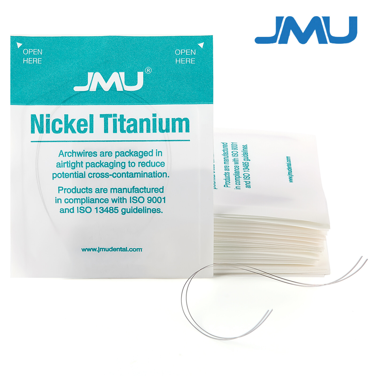 JMU Orthodontic NiTi Archwire Reverse Curve Nickel Round/Rectangular Full Size