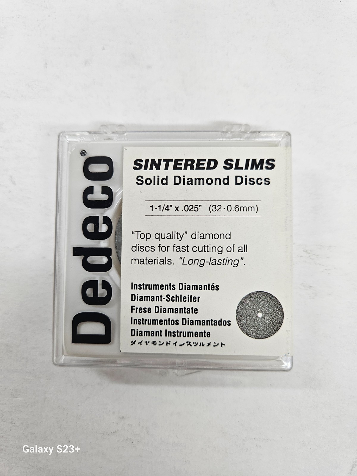Dedeco Sintered Slims Solid Diamond Disc(32mm x 0.6mm)