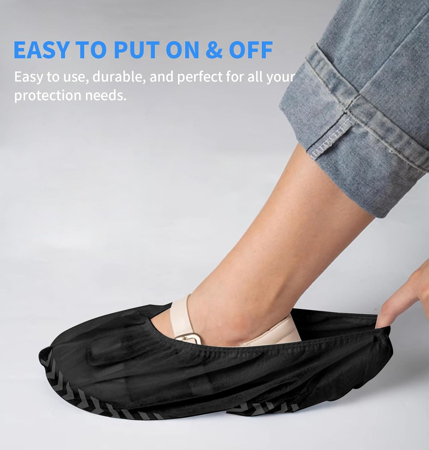 Shoe Covers Disposable Non Slip – 50 Pack (25 Pairs) X-Large Disposable Boot Cov