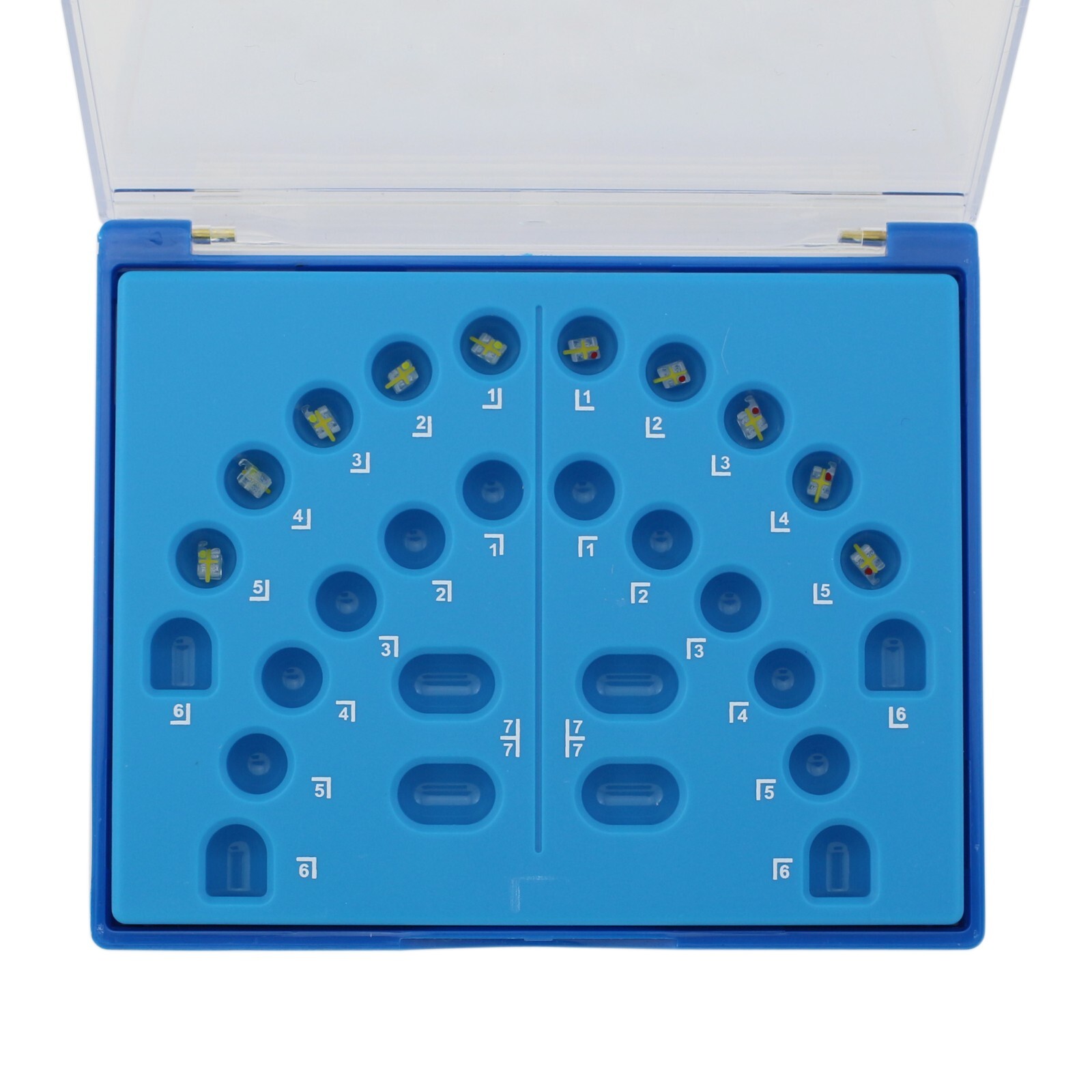Orthodontic Bracket Sapphire Monocrystalline Braces Ceramic ROTH 022 345 Upper